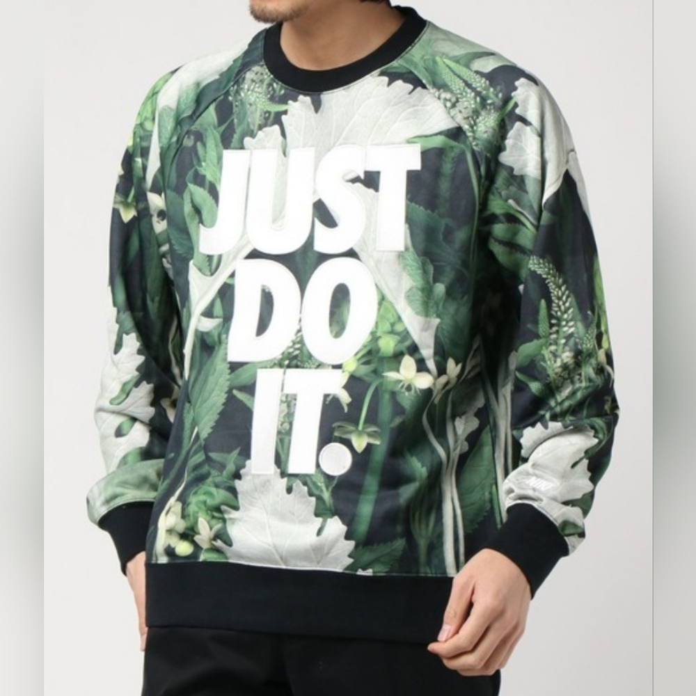 Nike JDI Spruce Floral Crew Mens Medium